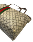 Gucci GG Supreme Ophidia Canvas and Leather Medium Tote Bag
