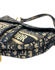 Christian Dior Saddle Bag Dior Oblique Embroidery