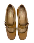 Christian Dior Beige Patent Leather Baby-D Bellet Pumps Size - 37