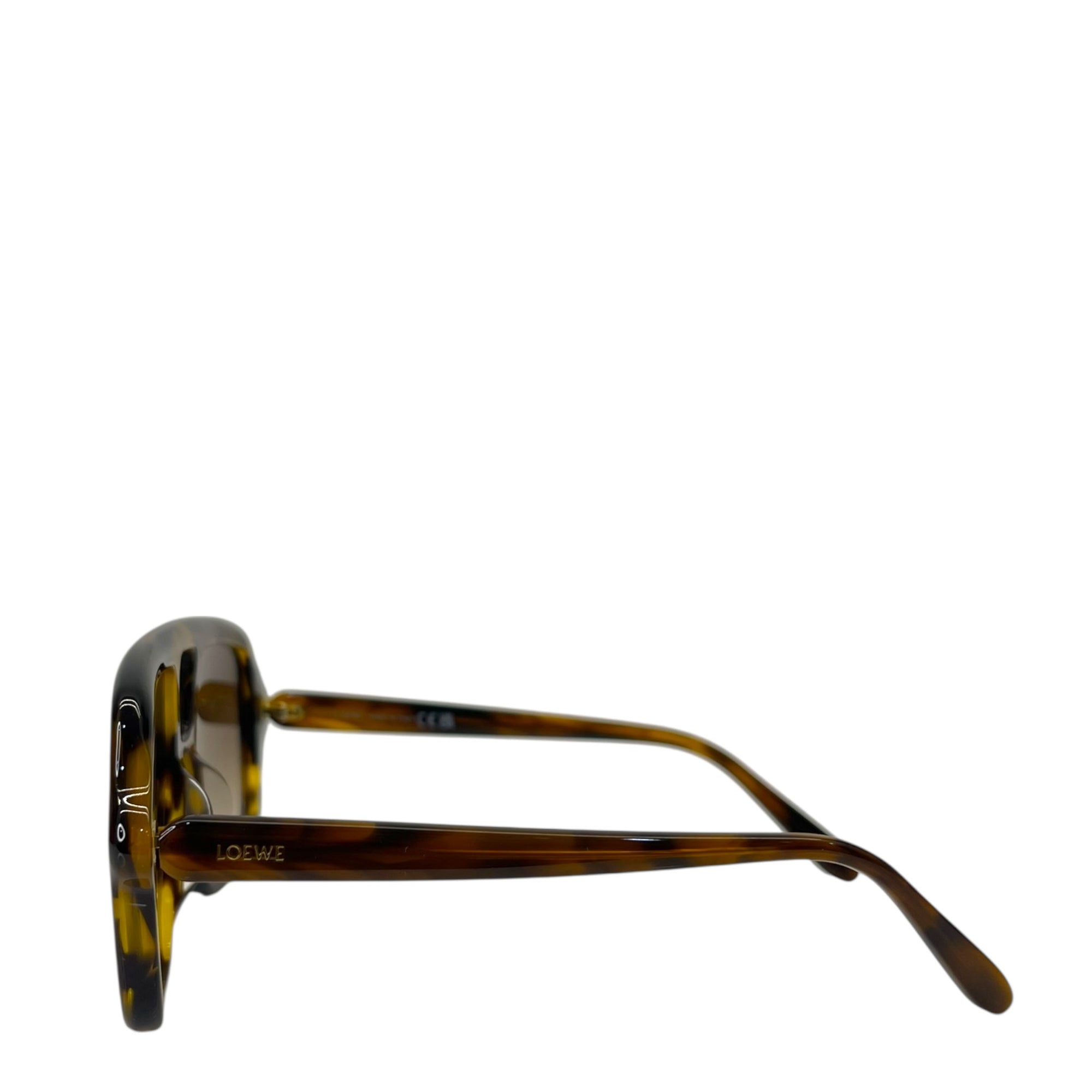 LOEWE EYEWEAR Aviator-style tortoiseshell acetate sunglasses