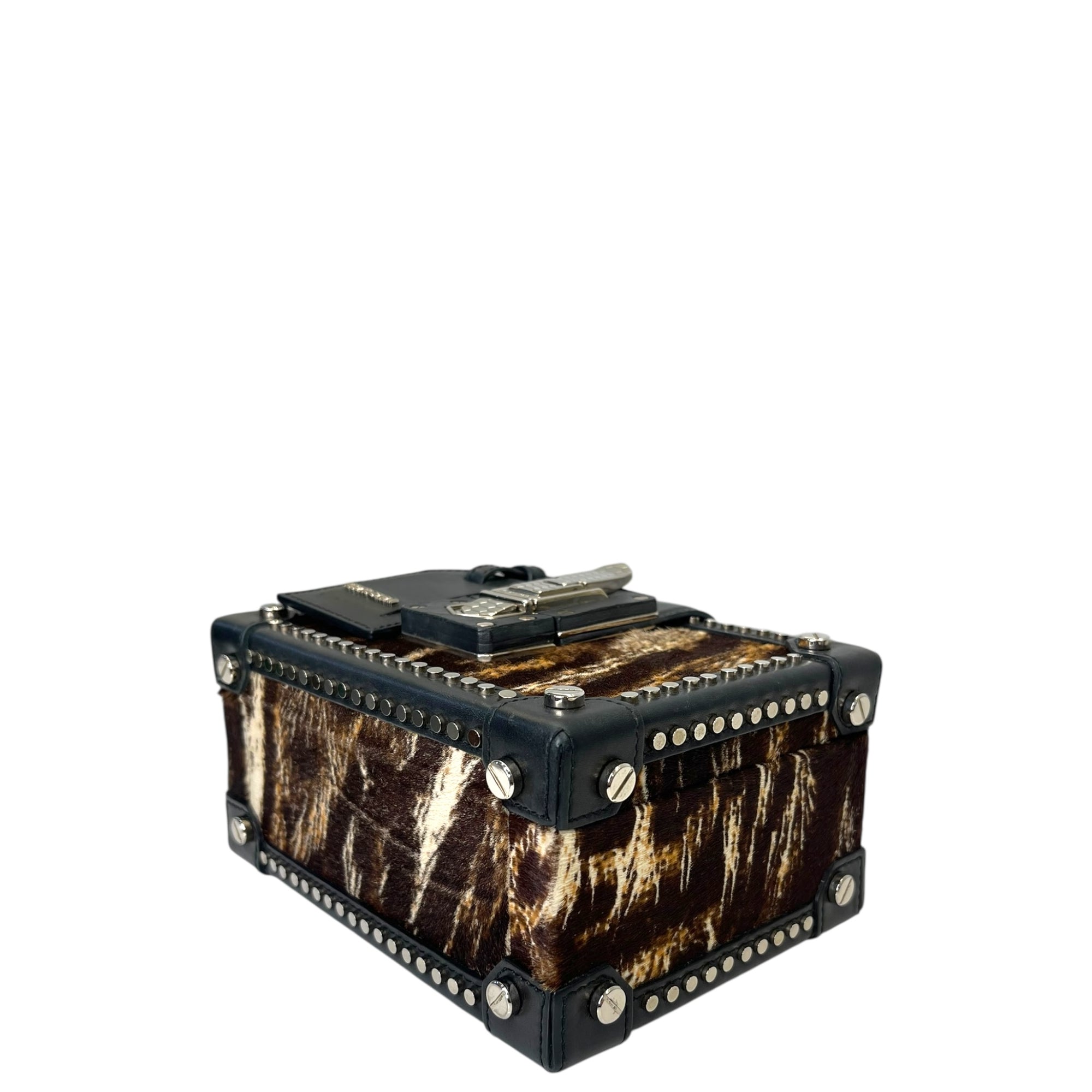 Roberto Cavalli Box Clutch with Chain Sling