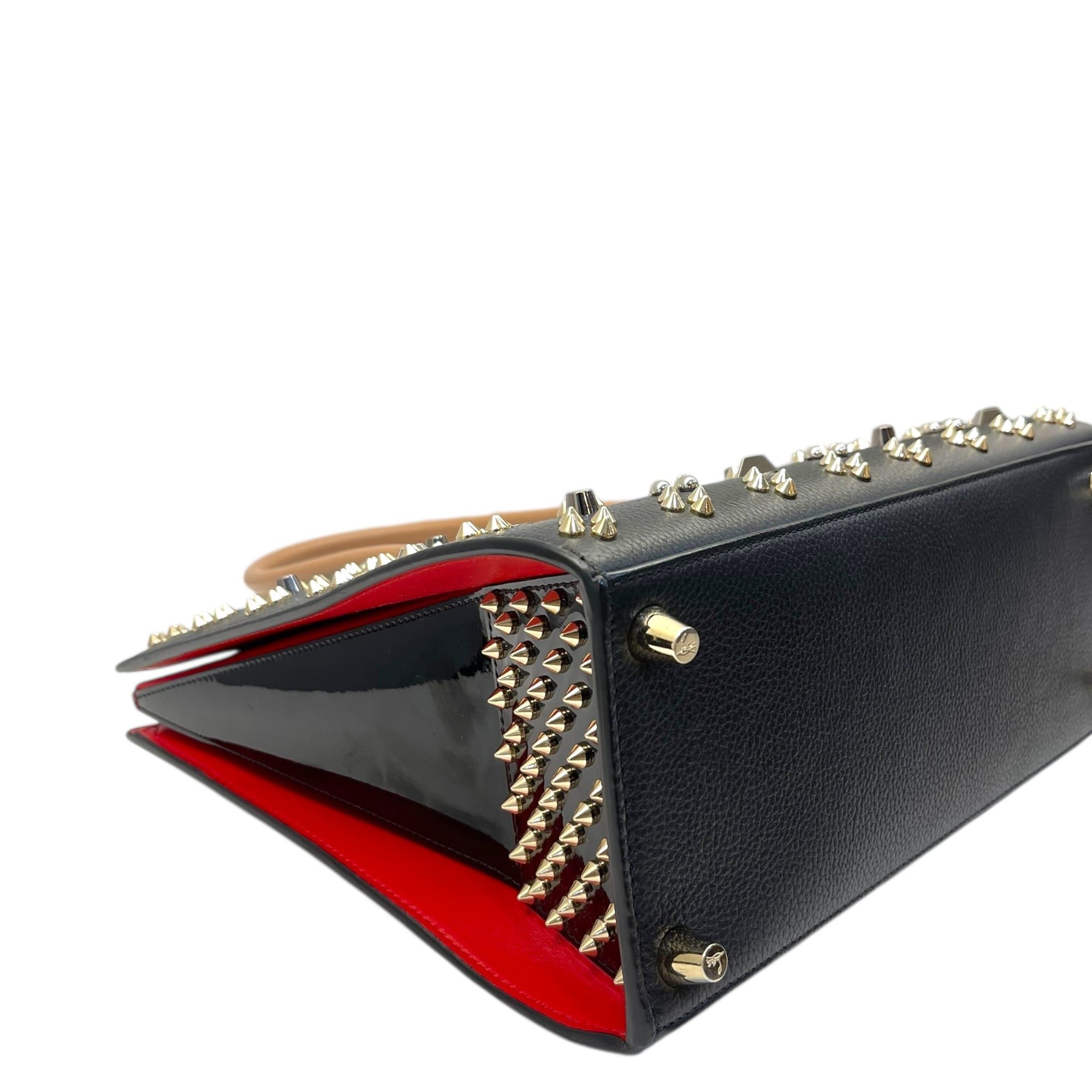 Christian Louboutin Tri-Color Studded Leather Paloma Tote Bag
