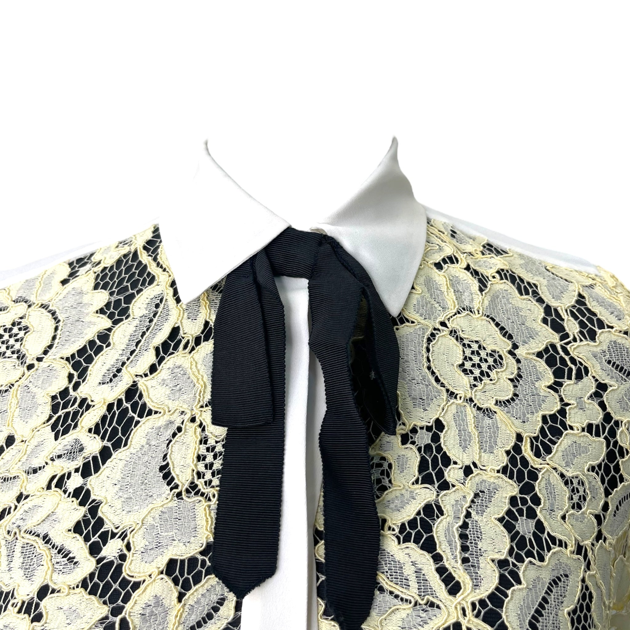 SANDRO Amarine Floral Mesh Short Sleeve Shirt Size S