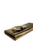 Gucci Gold Leather Romy Clutch