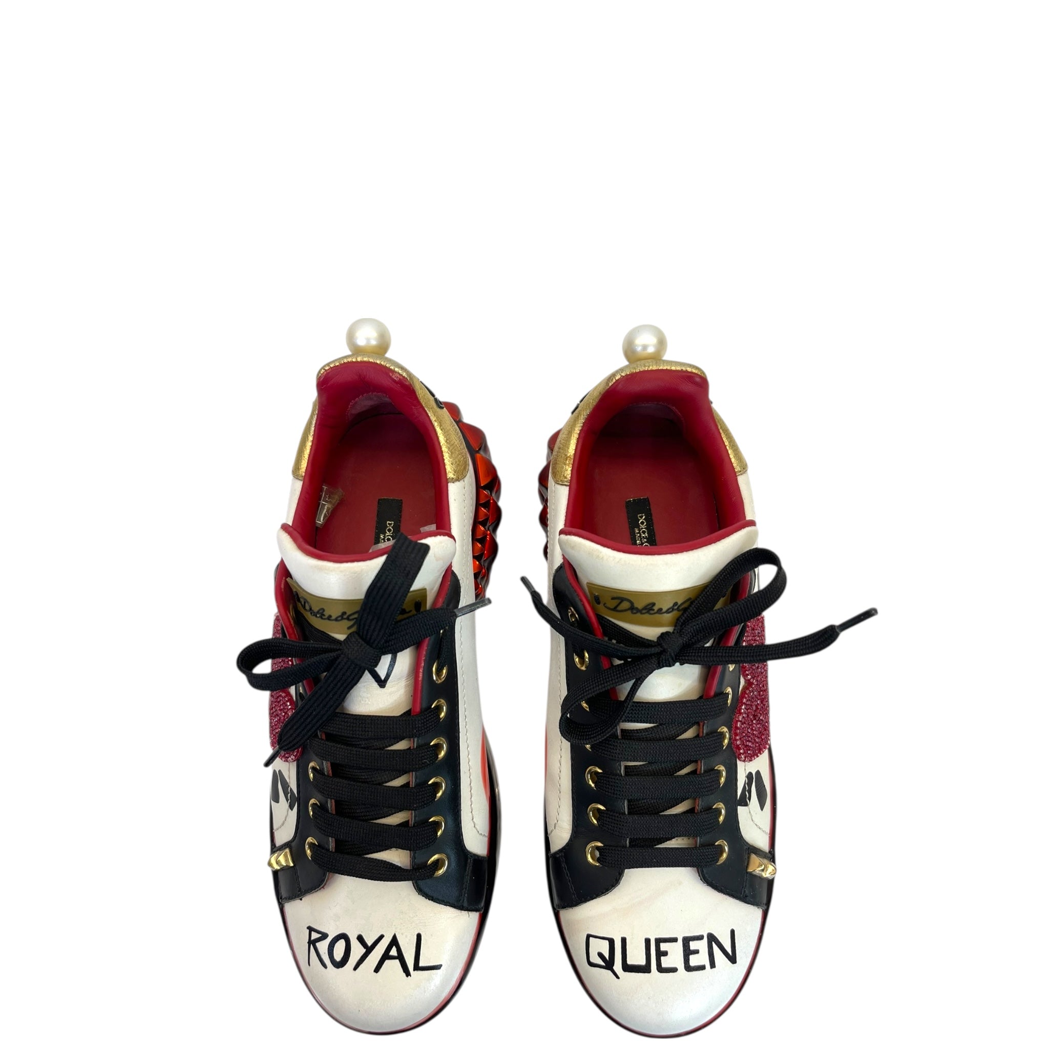 Dolce & Gabbana Portofino Sneakers White/Red EU 39