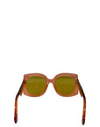 Fendi Roma Mirrored Orange Square Frame Sunglasses