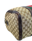 Gucci Vintage Web Boston Medium Bag Brown/Beige GG Canvas
