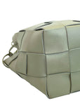 Bottega Veneta Small Cassette Bucket Bag Green Leather
