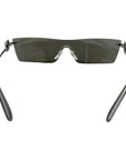Dolce Gabbana Silver Mirror Shield Sunglasses