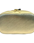 Jimmy Choo Gold Quilted Nappa Leather Vanity Case
