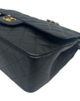 Chanel Black Quilted Caviar Jumbo Classic Double Flap Bag