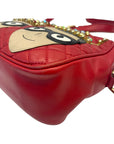 Dolce & Gabbana Red Crown Men Patch Crossbody