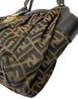 Fendi Zucca Canvas & Leather Borsa Chef Tote Bag