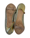 Jimmy Choo Shimmer Peep Toe Heels EU37