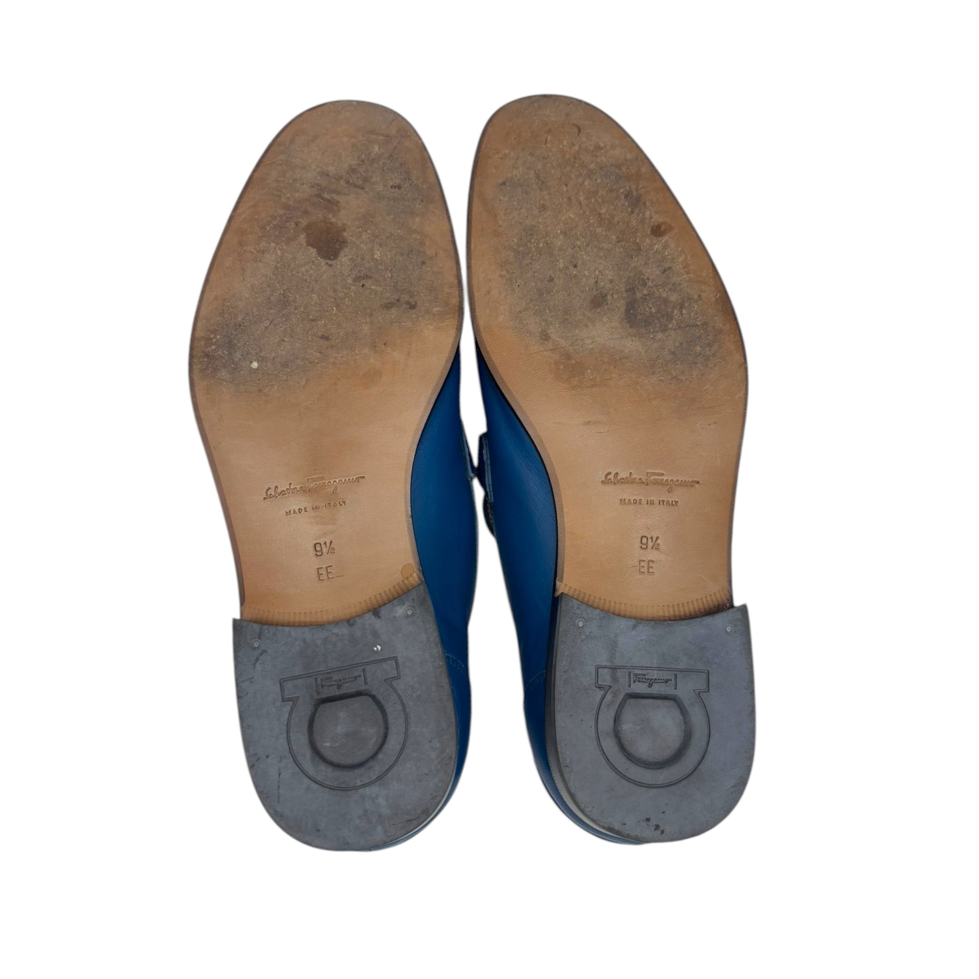 Salvatore Ferragamo Blue Loafers Men UK 9.5
