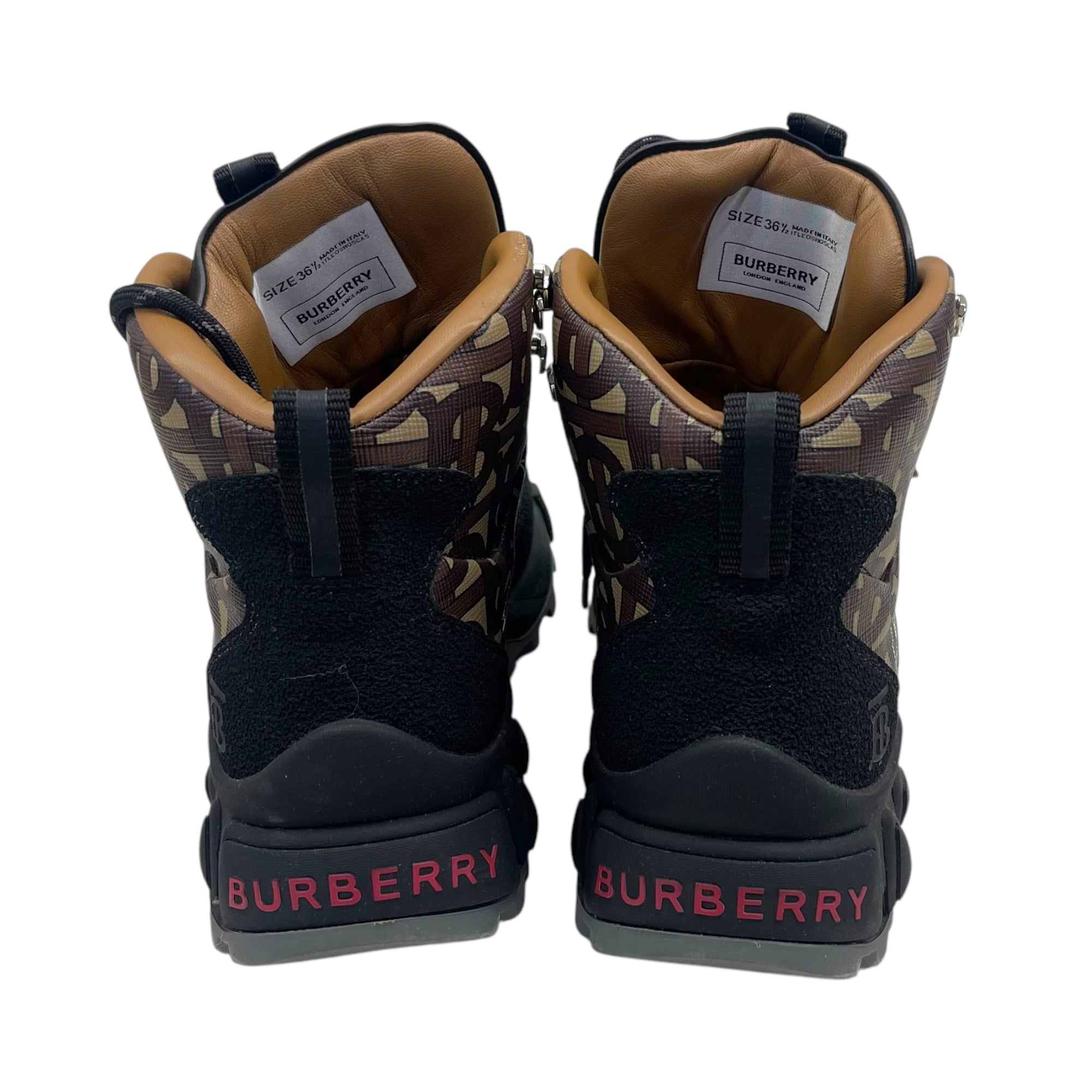 Burberry Monogram Stripe Tor Hiking Boots EU 36.5