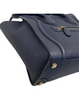 Celine Micro Luggage in Dark Blue Leather