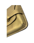 Gucci Gold Metallic Leather Horse Bit Clutch