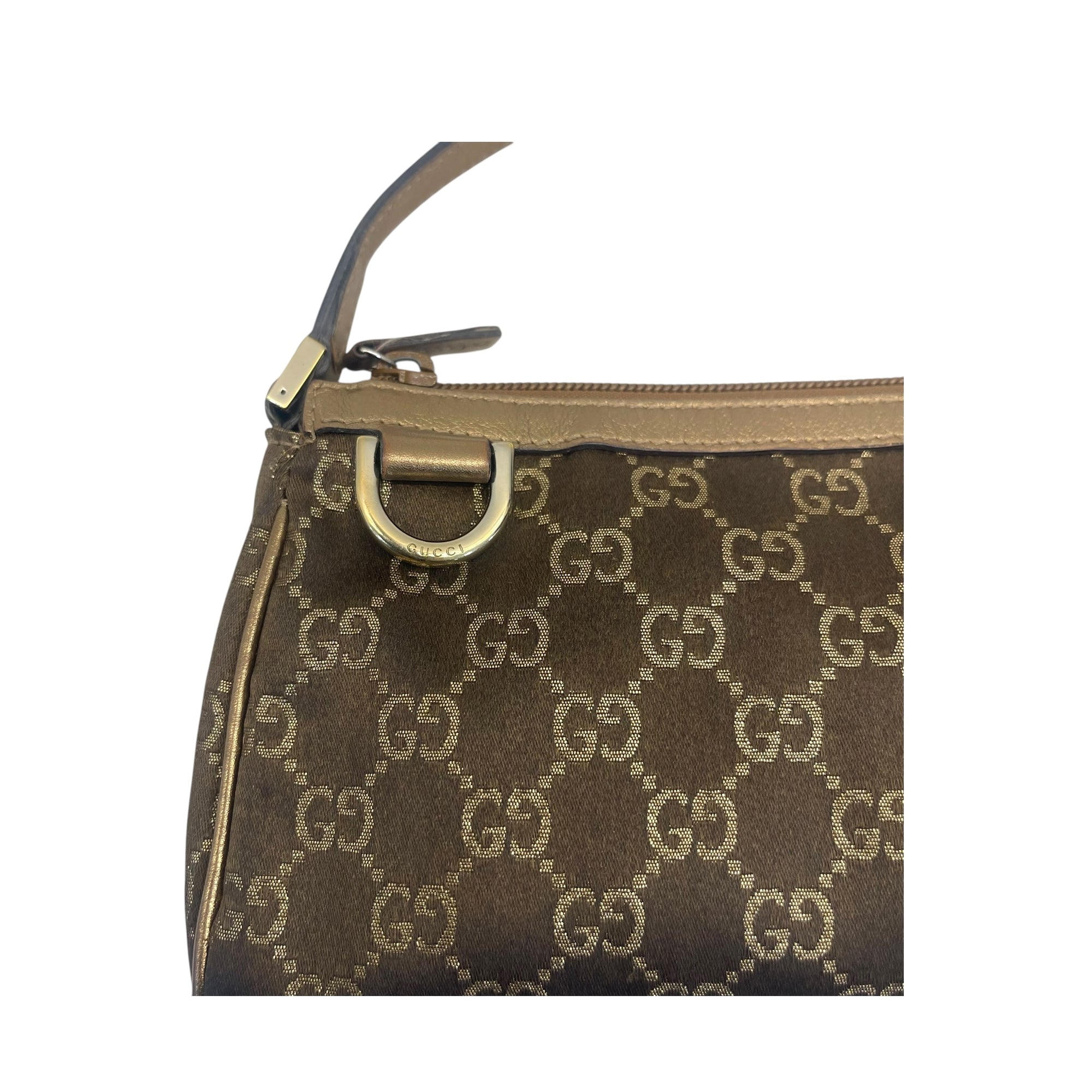Gucci Bronze Guccissima Pochette Clutch Bag