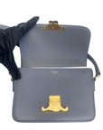 Celine Grey Calfskin Leather Crossbody Bag