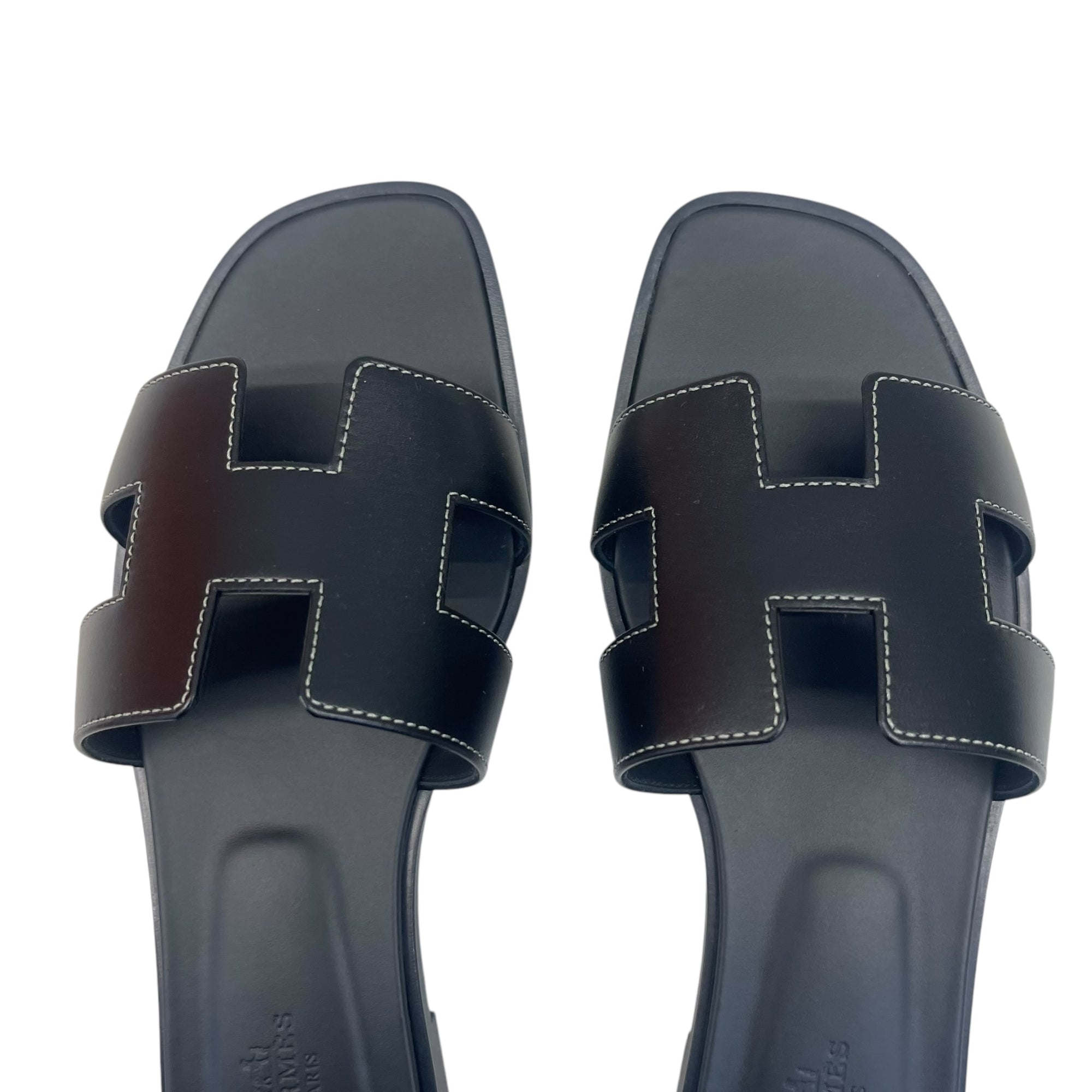 Hermes Orans in Black 39 EU