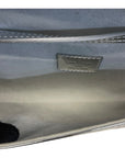 Louis Vuitton Silver Pochette Twin Patent Leather