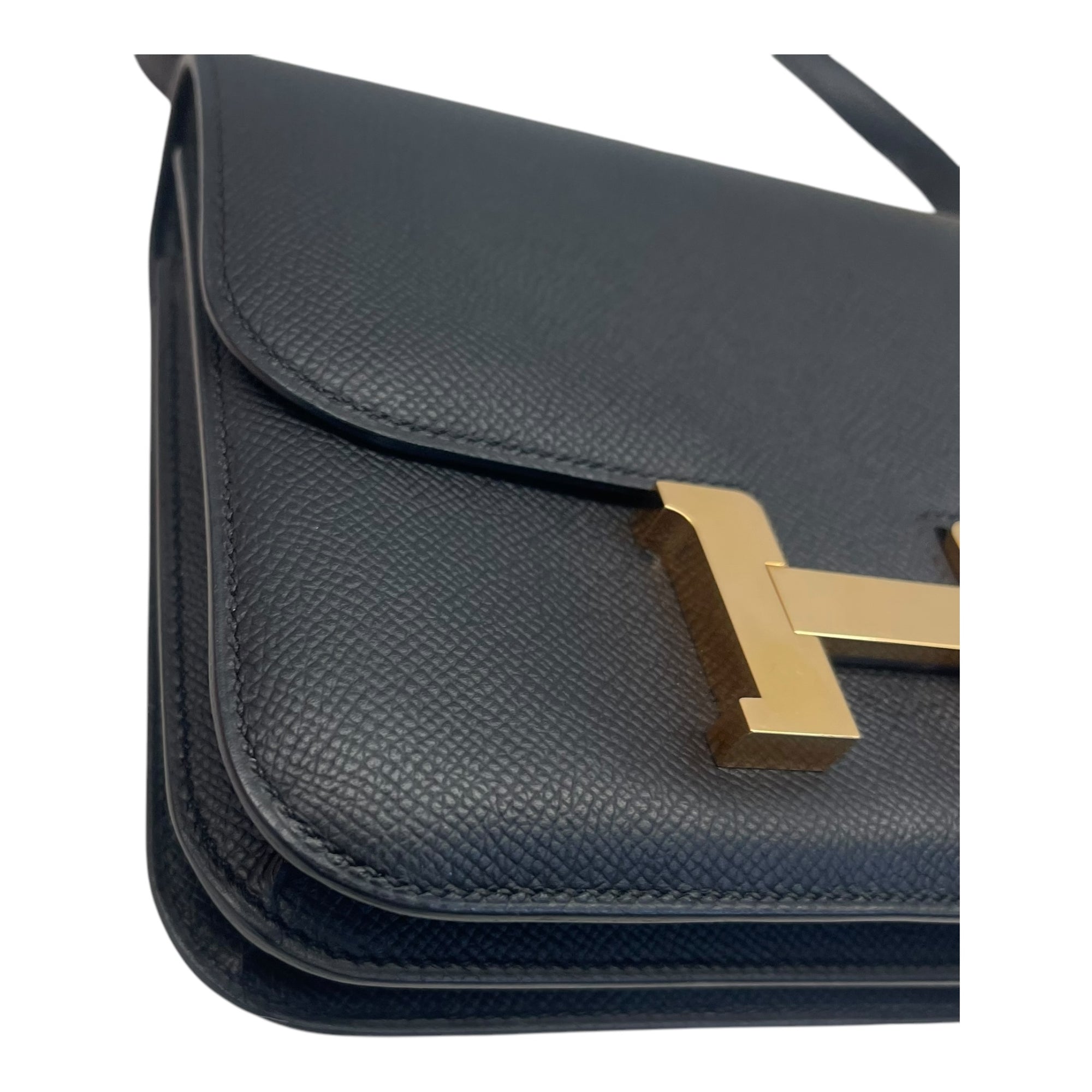 Hermes Miroir Black Epsom Constance III Mini Bag