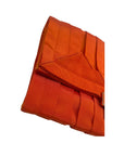 Anya Hindmarch Bright Orange Clutch Bag with Grosgrain Ribbon
