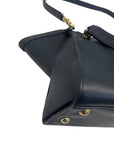 Zac Posen Black Leather Eartha Double Handle Satchel