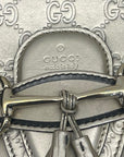 Gucci Beige Metallic Guccissima Leather Large Emily Chain Shoulder Bag