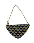 Prada Triangle Mini Jacquard Bag