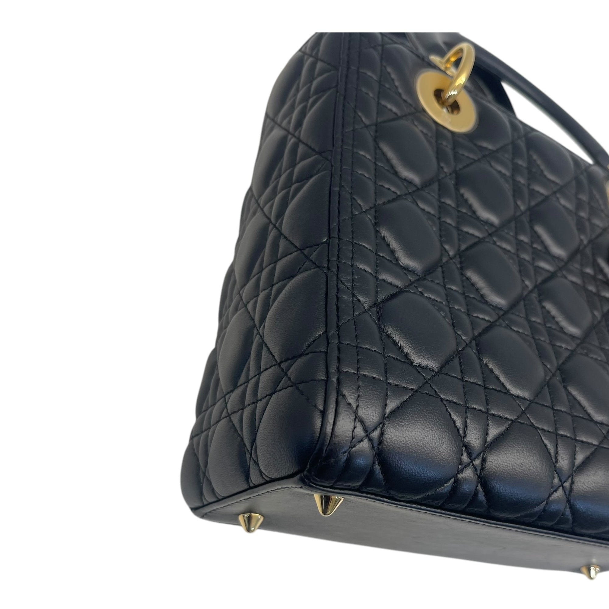 Christian Dior Mini Lady Dior Black Cannage Bag