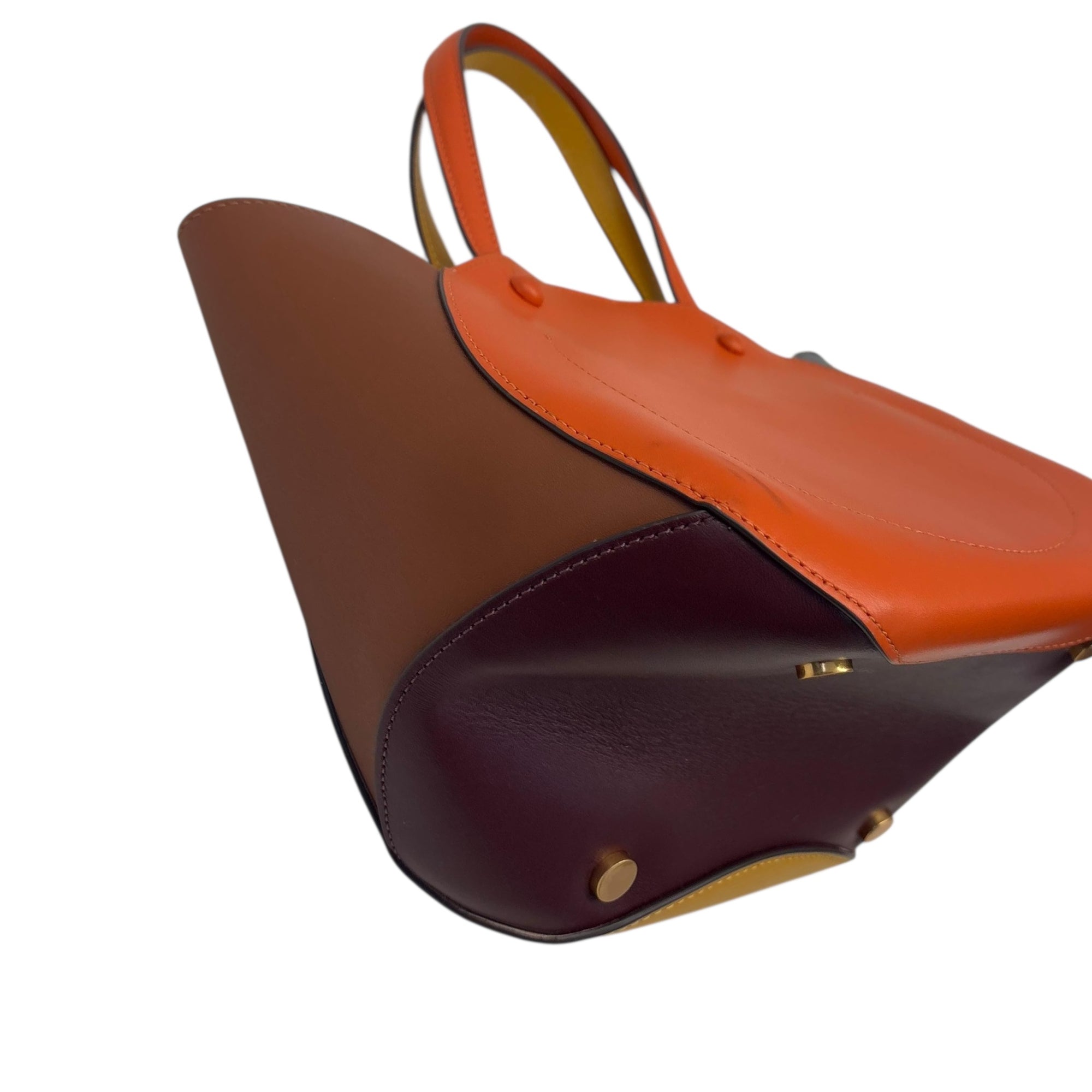 Kate Spade Orange Dottie Smooth Leather Medium Tote Bag