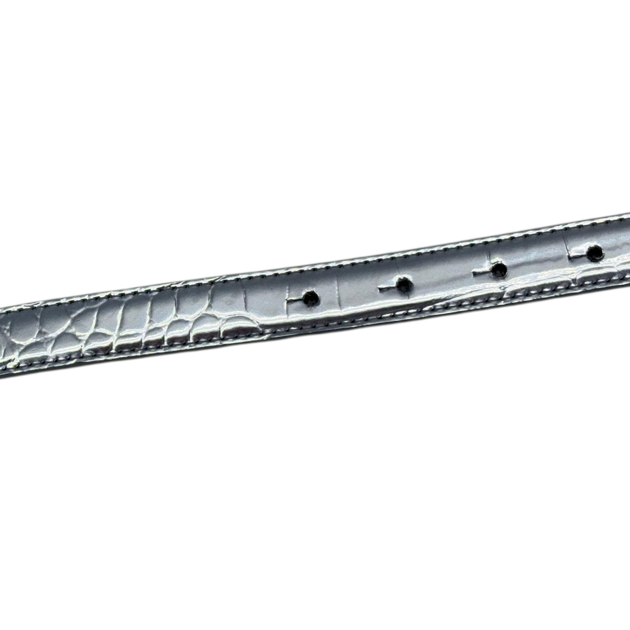 Balenciaga Women's BB Hourglass Silver Embellished Belt