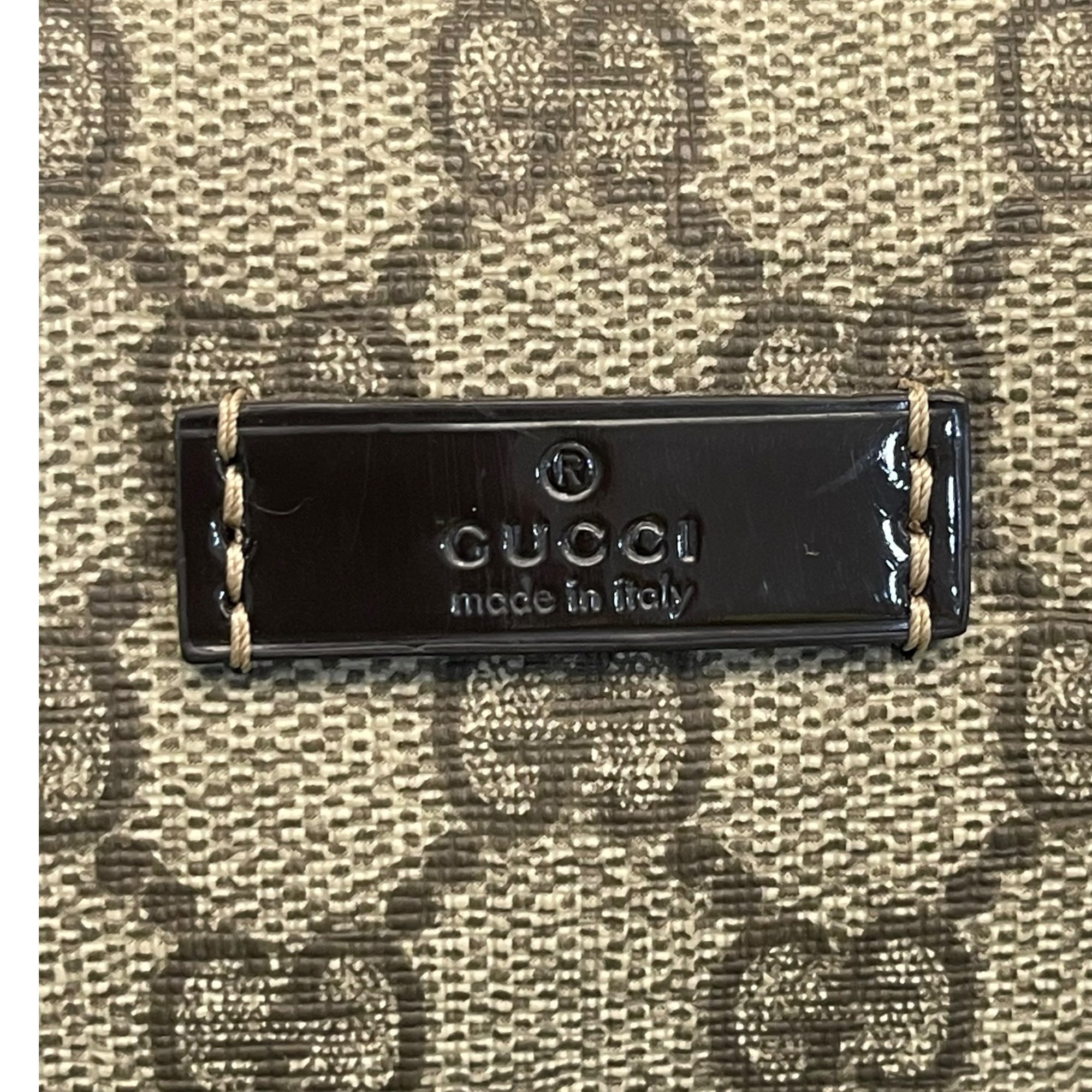Gucci Beige/Ebony GG Supreme Canvas Medium Joy Boston Bag