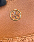 Tory Burch Brown Embossed Leather Bryant East West Tote Bag