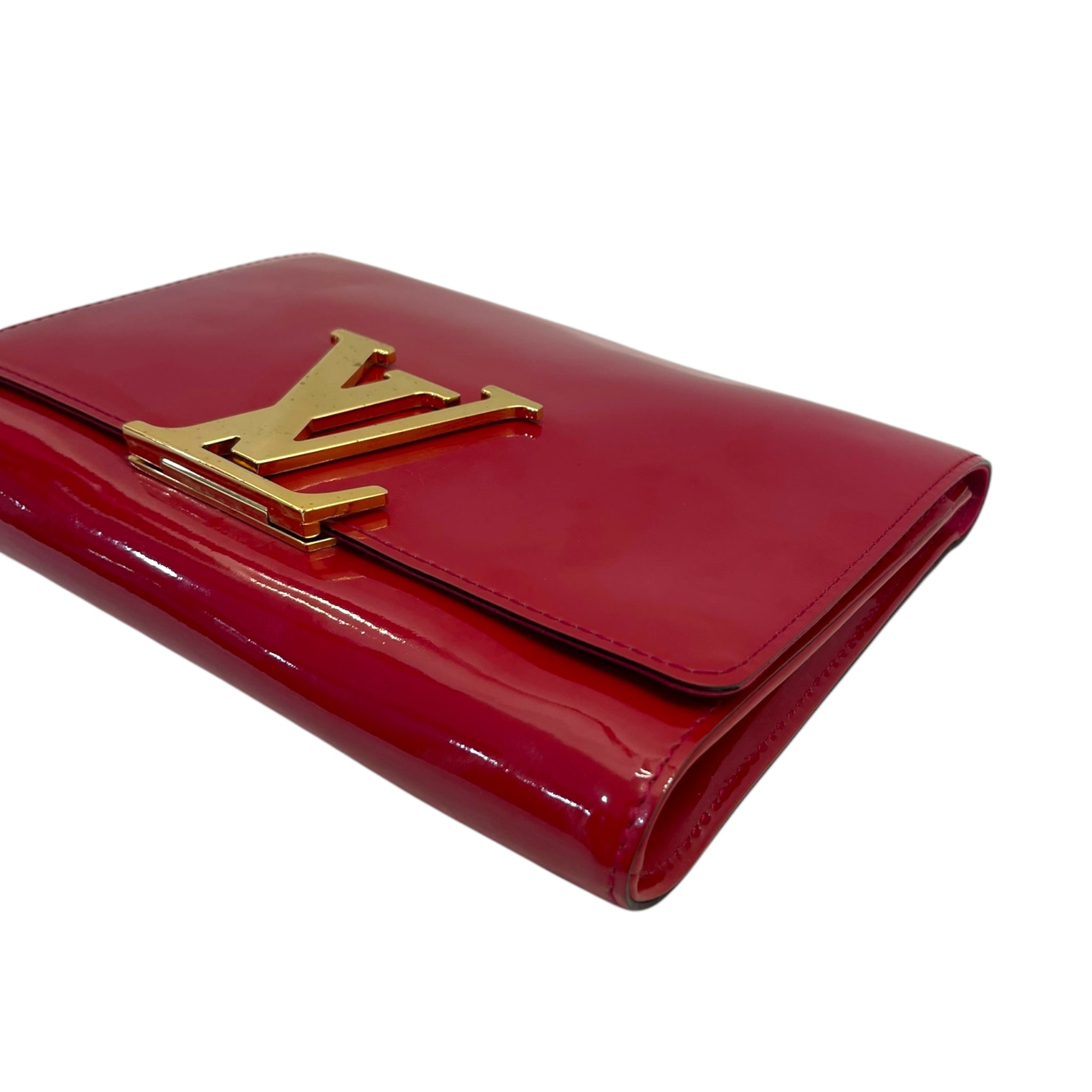 Louis Vuitton Patent Leather Louise MM Clutch