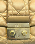 Dior Beige Quilted Leather Large Miss Dior Flap Bag