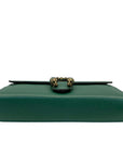 Gucci Green Leather Small Dionysus Shoulder Bag