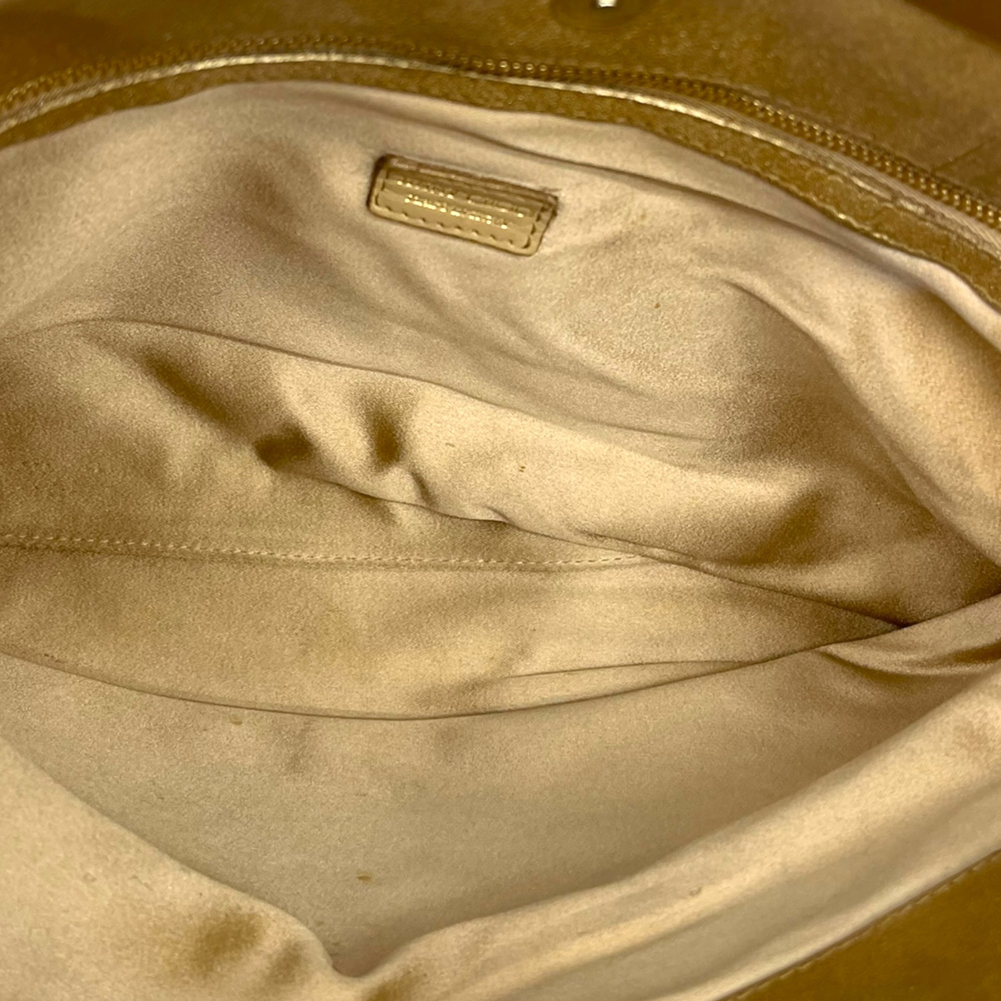 Jimmy Choo Beige Shimmering Suede Chandra Clutch