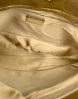 Jimmy Choo Beige Shimmering Suede Chandra Clutch