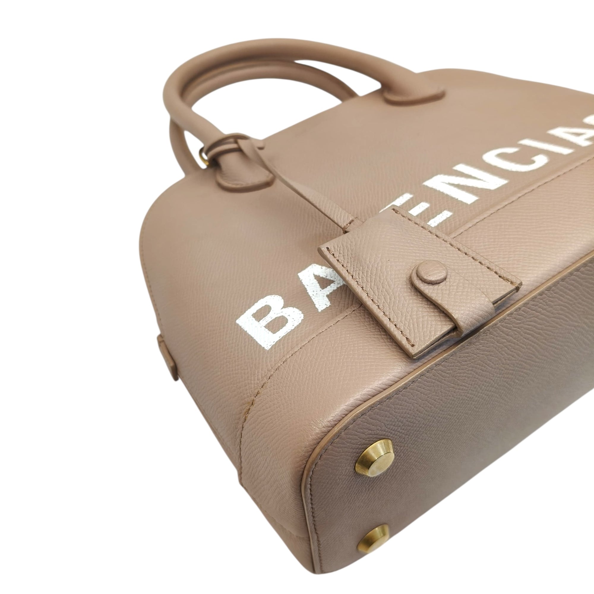 Balenciaga Beige Leather XXS Ville Satchel
