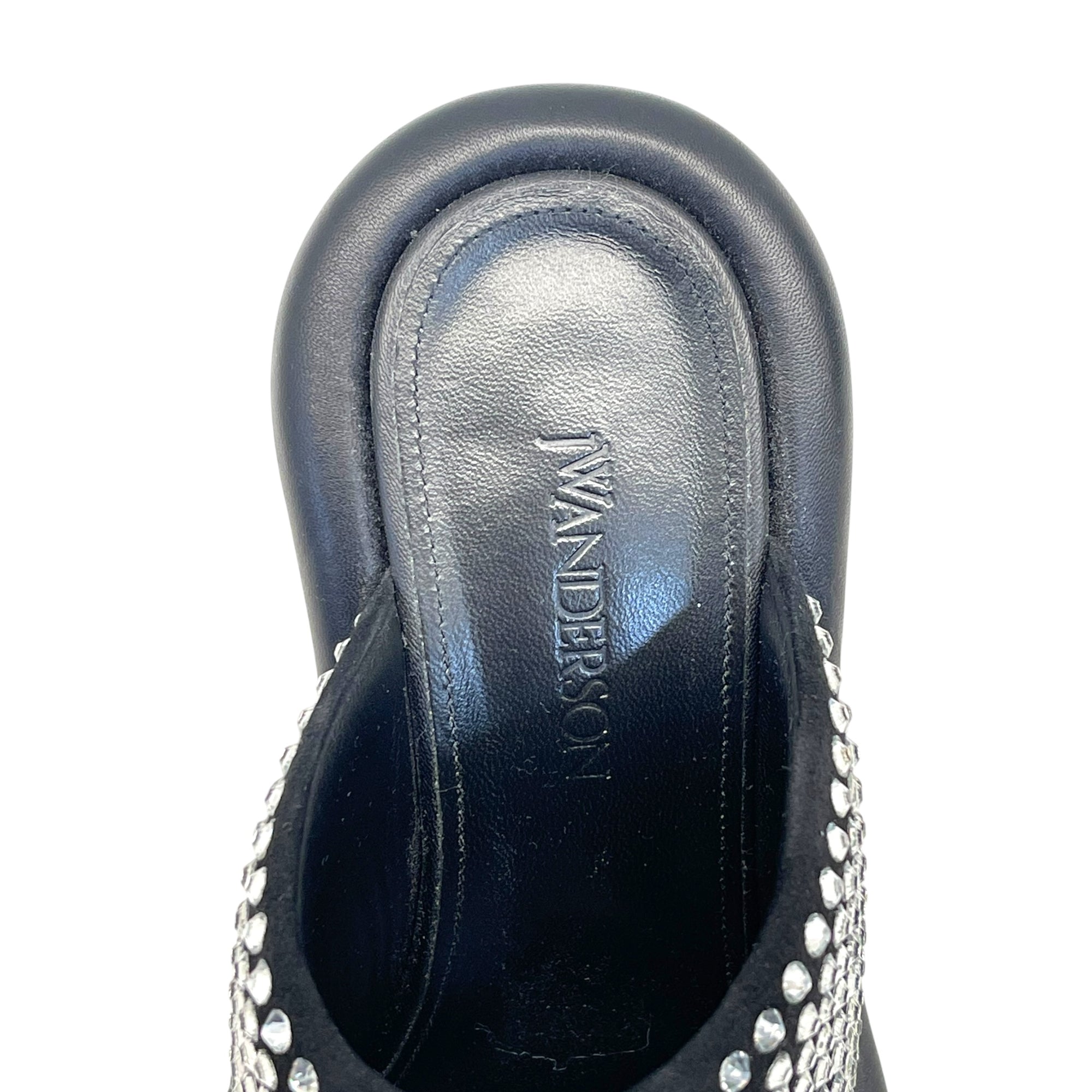 JW ANDERSON BLACK SLIP ON HEELS EU 39