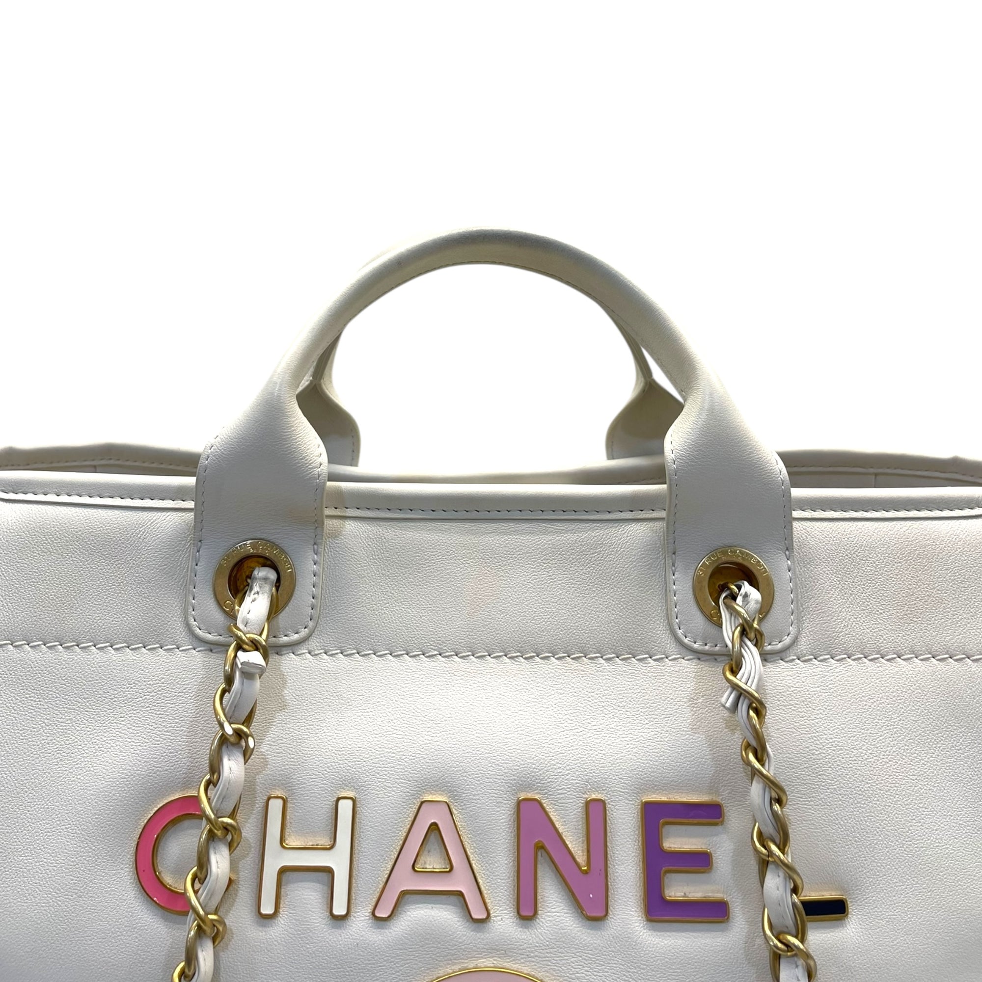 Chanel 2022 Enamel Medium Deauville Tote Bag