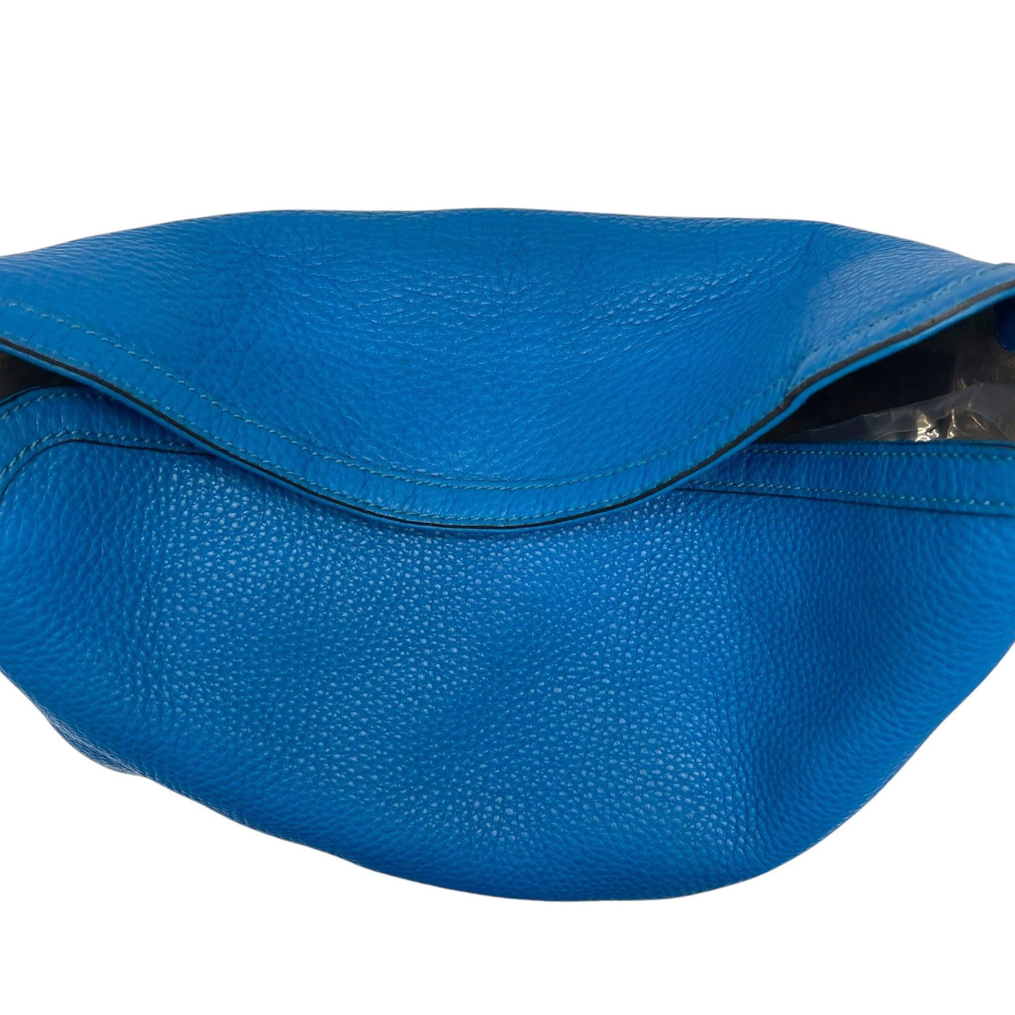 Gucci Blue Leather Medium Diana Bamboo Shoulder Bag