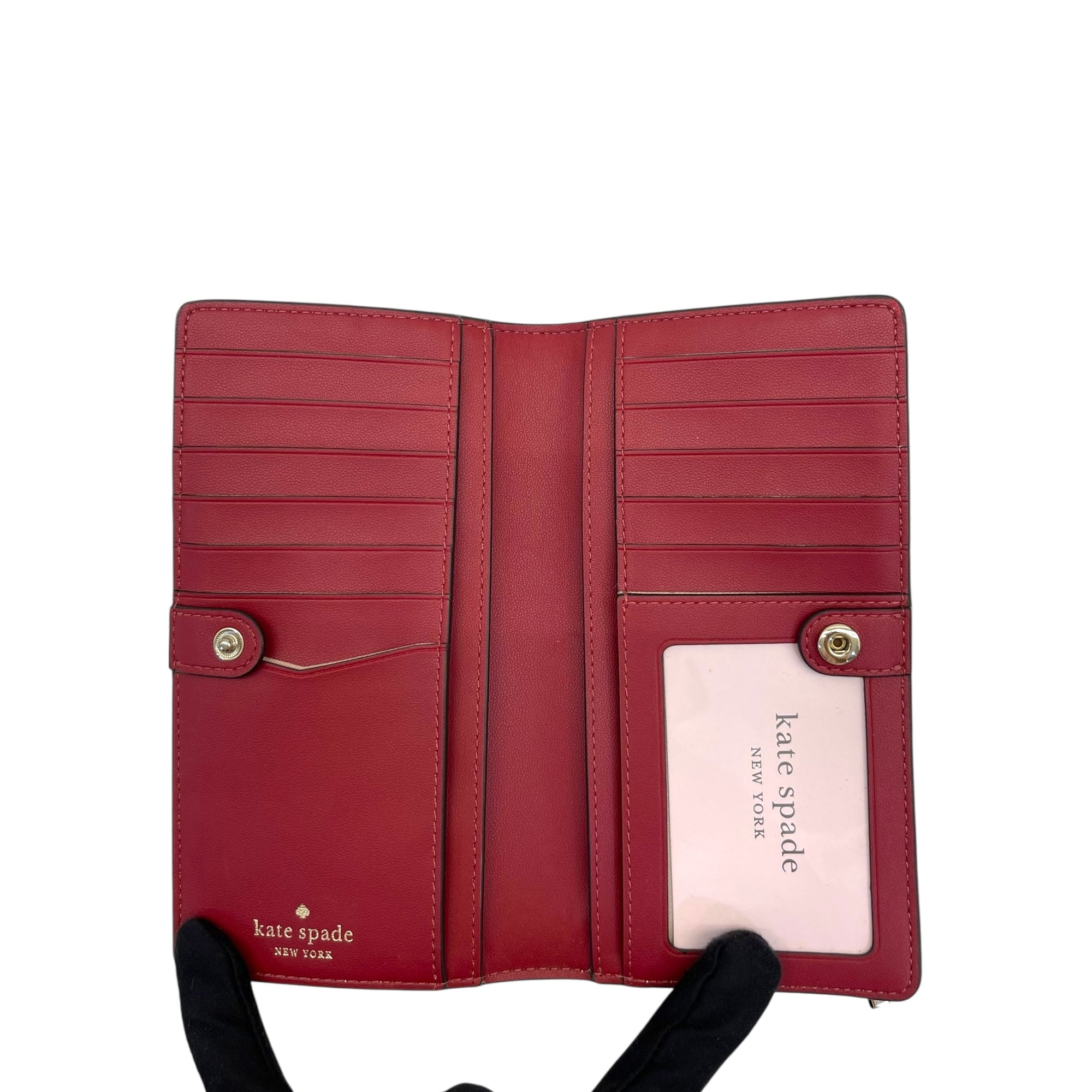 Kate Spade Saffiano Burgundy Leather Leila Continental Wallet