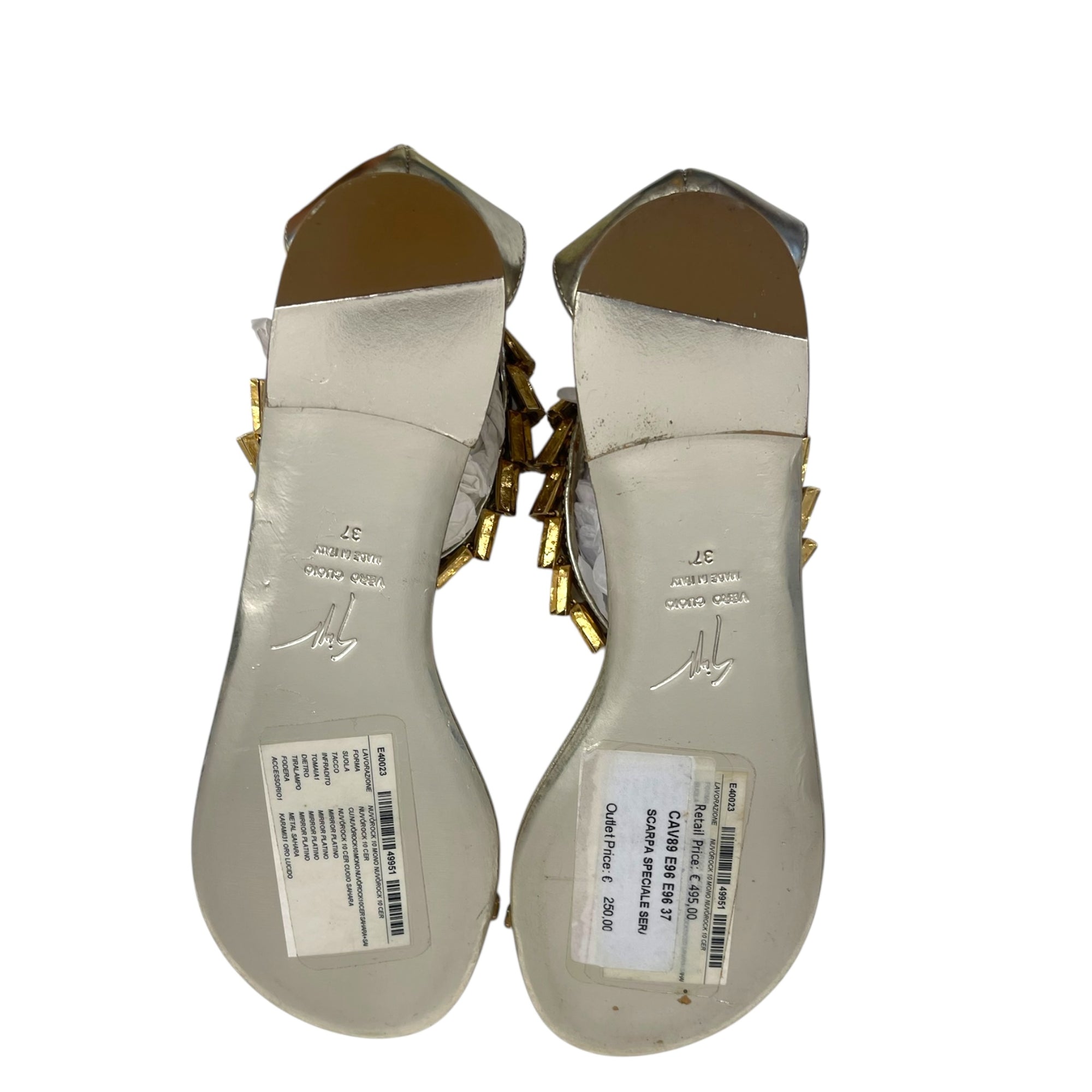 Giuseppe Zanotti Patent Leather Sandal EU 37