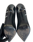 Valentino VLTN Black Leather Pumps Size EU 36.5