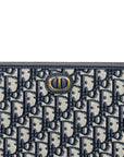 Dior 30 Montaigne Dea Pouch in blue Dior Oblique jacquard
