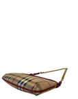 Burberry Clara Pochette Red/Beige Haymarket Check